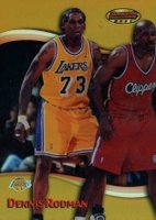 1998 Bowman's Best #69 Dennis Rodman Refractor Basketball Card