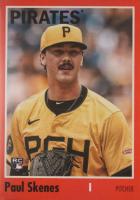 2024 Topps Archives #200 Paul Skenes Red Hot Foilboard Baseball Card