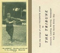 1916 Altoona Tribune #112 Rabbit Maranville Baseball Card