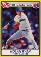 1991 Post Cereal #17 Nolan Ryan Baseball Card