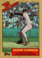 1987 Topps Tiffany #1 Roger Clemens Record Breaker Baseball Card