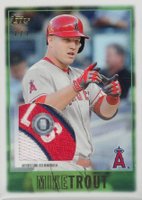 2019 Topps Transcendent VIP Party Mike Trout Through the Years #1997 Mike Trout Relic 1/1 Baseball Card