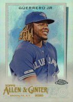 2020 Topps Allen & Ginter Chrome #50 Vladimir Guerrero Jr. Refractor Baseball Card