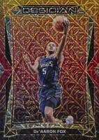 2023 Panini Obsidian #158 DE'Aaron Fox Electric Etch Molten Mojo Basketball Card