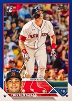 2023 Topps #92 Triston Casas Royal Blue Baseball Card