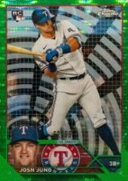 2023 Topps Chrome #93 Josh Jung Green Sonar Refractor Baseball Card