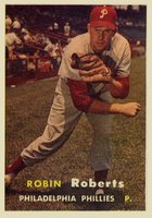 1957 Topps #15 Robin Roberts Baseball Card