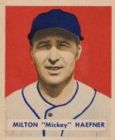 1949 Bowman #144 Mickey Haefner Baseball Card
