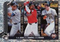 2025 Topps #29 Aaron Judge/Brent Rooker/Jose Ramirez Holo Foil Baseball Card