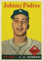 1958 Topps #120 Johnny Podres Baseball Card