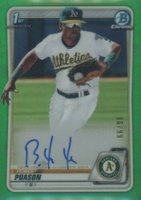 2020 Bowman Chrome Prospect Autographs #CPARP Robert Puason Green Refractor Baseball Card