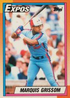 1990 Topps Tiffany #714 Marquis Grissom Baseball Card