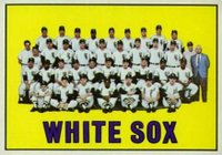 1967 Topps #573 Chicago White Sox Indians team stats on back Baseball Card