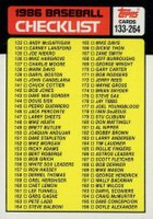 1986 Topps #263 Checklist (133-264) Baseball Card