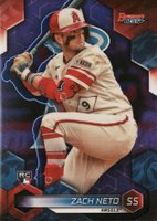 2023 Bowman's Best #8 Zach Neto Purple Refractor Baseball Card