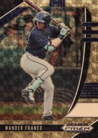 2020 Panini Prizm Draft Picks #PDP116 Wander Franco Gold Vinyl 1/1 Baseball Card