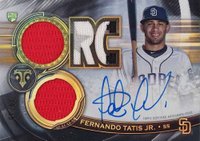 2019 Topps Triple Threads Rookies & Future Phenoms Autograph Relic #FT Fernando Tatis Jr. Onyx Baseball Card