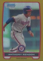 2012 Bowman Prospects #BCP88 Anthony Rendon Chrome-Gold Refractor Baseball Card