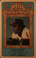 1981 Perma-Graphics All-Star Credit Cards # Rod Carew First Base-Gold Baseball Card