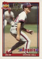 1991 Topps Desert Shield #36 Donnie Hill Baseball Card