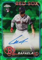 2024 Topps Chrome Sapphire Update Series Chrome Sapphire Autographs #CR Ceddanne Rafaela Green Baseball Card