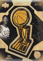 2007 Upper Deck Black Trophy Autographs #CTA-BR Bill Russell Gold Basketball Card