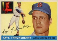 1955 Topps #163 Faye Throneberry Baseball Card