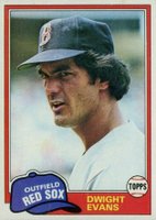 1981 Topps #275 Dwight Evans Baseball Card