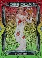 2023 Panini Obsidian #79 Gradey Dick Electric Etch Reggae Flood Basketball Card