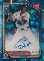 2024 Bowman Draft Sapphire Edition Chrome Sapphire Prospect Autographs #CPACS Cam Smith Baseball Card
