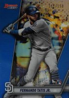 2019 Bowman's Best  #58 Fernando Tatis Jr. Blue Refractor Baseball Card