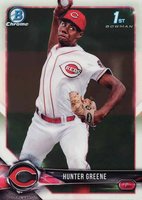 2018 Bowman Prospects Chrome #48 Hunter Greene Baseball Card