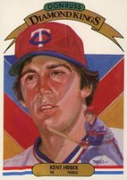 1983 Donruss #19 Kent Hrbek Diamond Kings Baseball Card