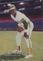 1987 Mother's Cookies A's Team Set #20 Rickey Henderson Baseball Card
