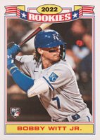 2022 Topps Throwback Thursday #152 Bobby Witt Jr. Baseball Card