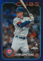 2024 Topps Chrome Logofractor Edition #16 Pete Crow-Armstrong Purple Refractor Baseball Card