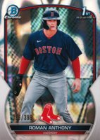 2023 Bowman Chrome Prospects #BCP71 Roman Anthony Lava Refractor Baseball Card