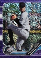 2019 Bowman Chrome Prospects #BCP203 Jordan Yamamoto Purple Shimmer Baseball Card