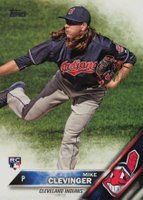 2016 Topps Update #US69 Mike Clevinger Pitching Baseball Card