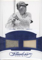 2017 Panini Flawless Material Greats Duals #MGDBR Babe Ruth Sapphire Baseball Card