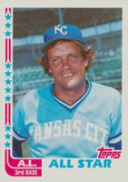 1982 Topps #549 George Brett Blackless Baseball Card