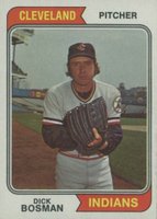 1974 Topps #465 Dick Bosman Baseball Card