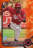 2022 Bowman Draft 1st Edition #80 Elly de La Cruz Orange Foil Baseball Card