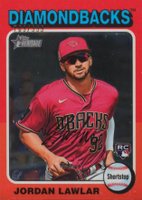 2024 Topps Heritage #429 Jordan Lawlar Chrome Baseball Card