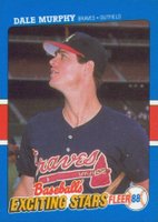 1988 Fleer Exciting Stars #28 Dale Murphy Baseball Card