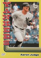2024 Topps Brooklyn Collection #1 Aaron Judge Chartreuse Baseball Card