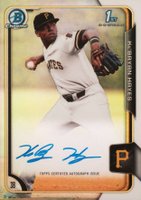 2015 Bowman Chrome Draft Pick Autograph #BCAKHA KE'Bryan Hayes Refractor Baseball Card
