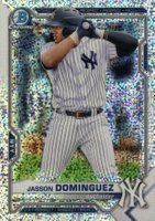 2021 Bowman Chrome Prospects #BCP213 Jasson Dominguez Speckle Refractor Baseball Card