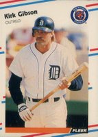 1988 Fleer #55 Kirk Gibson Baseball Card
