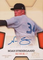 2013 Rize Rize of the Prodigy #PR19 Noah Syndergaard Autograph-Gold Baseball Card